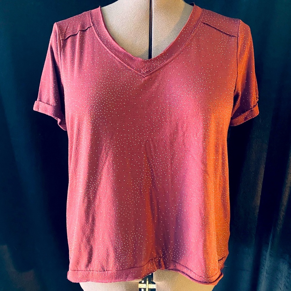 Women’s XL Rock&Republic Maroon t-shirt